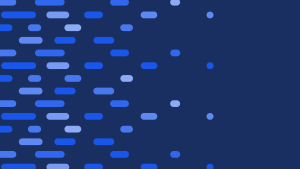 I den ena kanten av dataflödesmönstret finns tätt av vågräta balkar av olika storlek.Balkarna förekommer allt glesare ju närmare man rör sig den andra kanten och mönstret avslutas med punkter. Balkarna på bilden är illblåa.